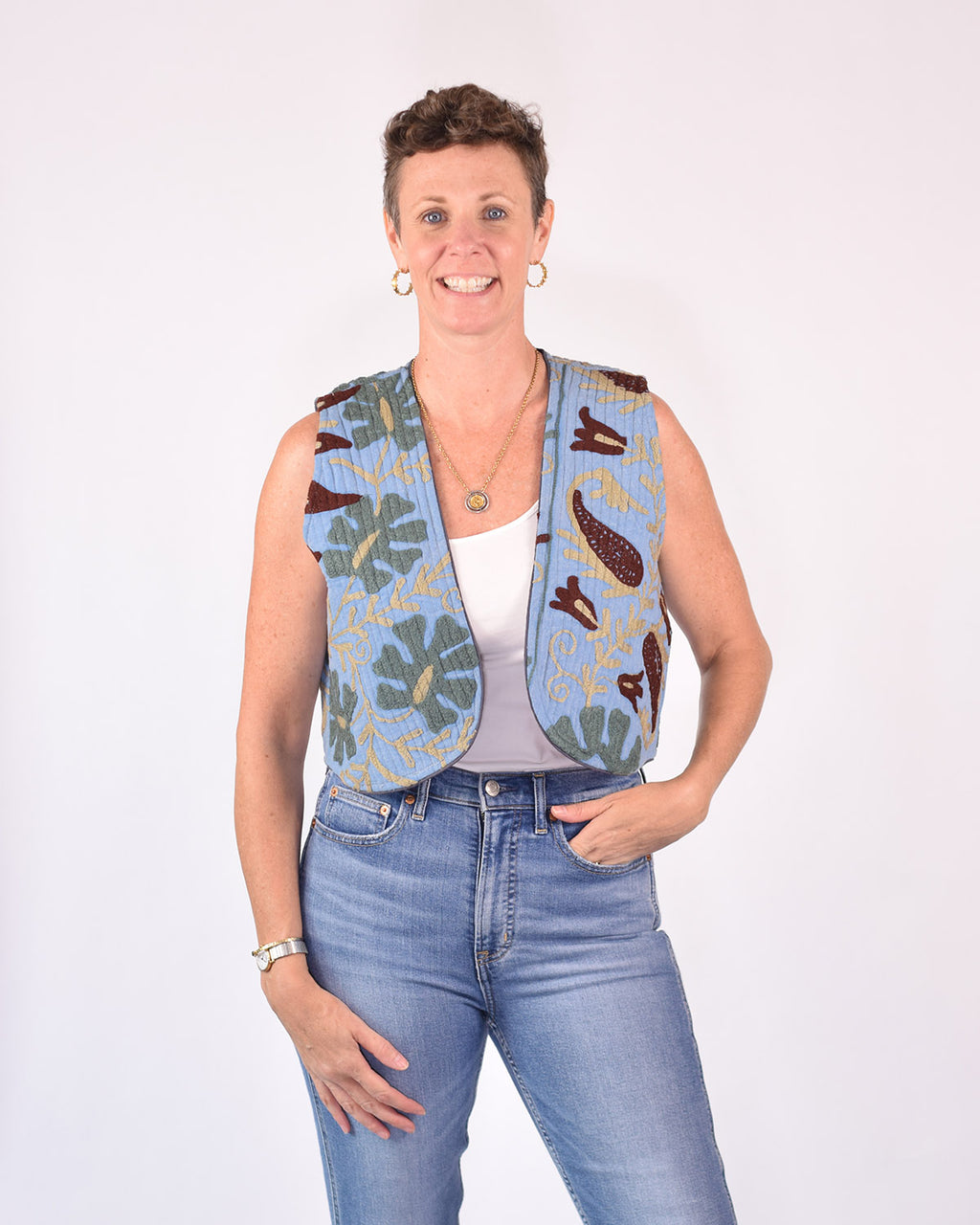 Cassie Quilted Vest - 02