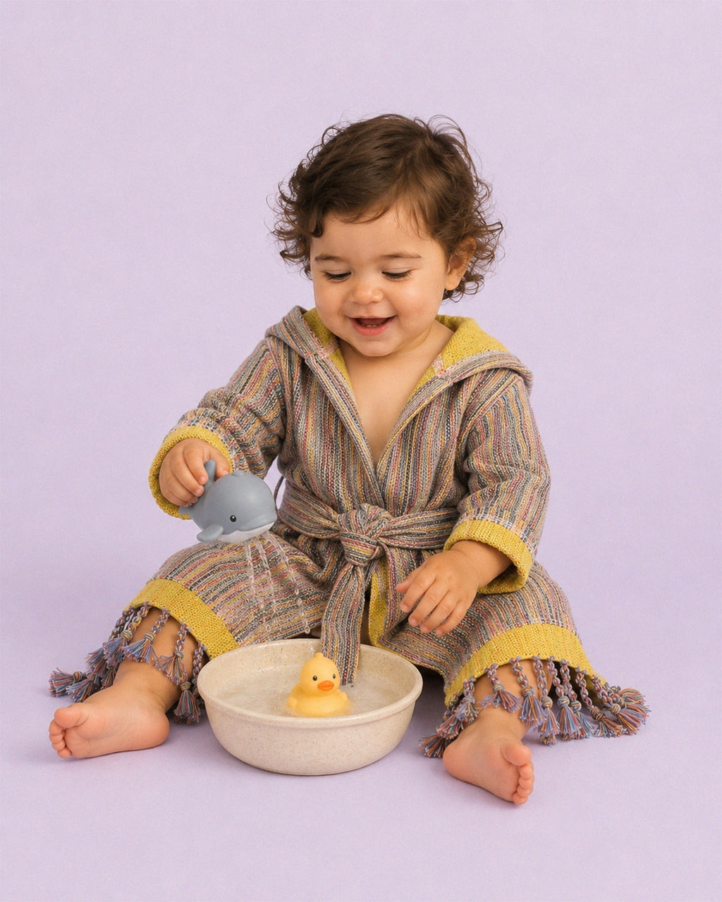 Baby / Toddler Organic Turkish Cotton Robe - Sunshine