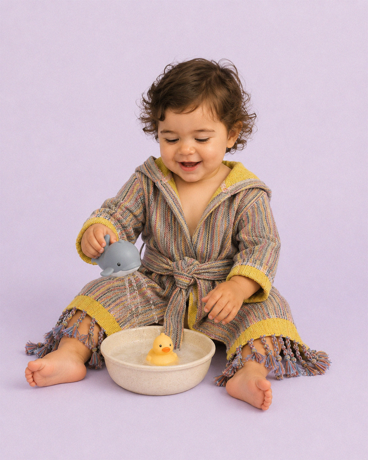 Baby / Toddler Organic Turkish Cotton Robe - Sunshine