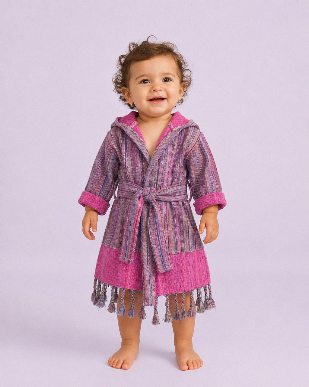 Baby / Toddler Organic Turkish Cotton Robe - Pink