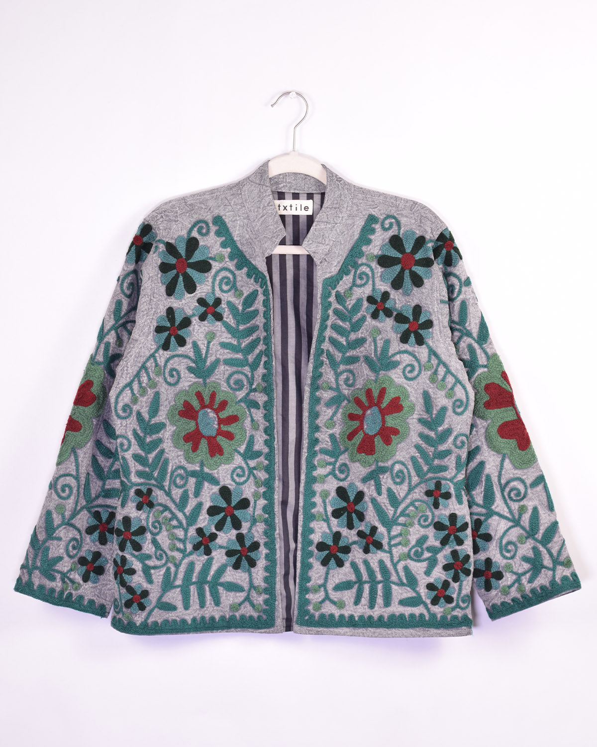 Suzani Embroidered Canvas Jacket/Cardigan - 08