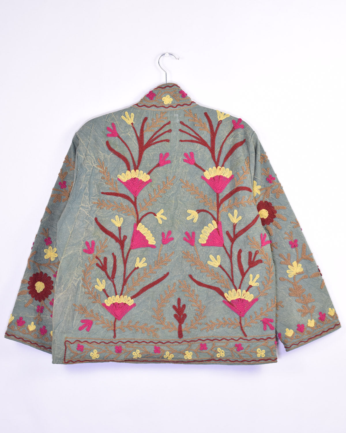 Suzani Embroidered Canvas Jacket/Cardigan -13