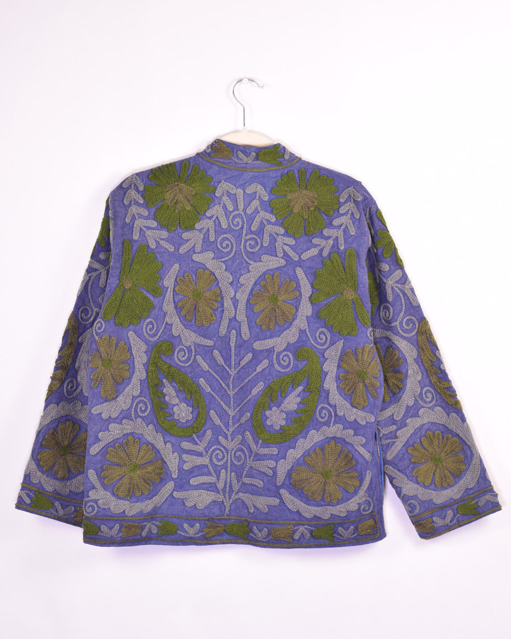 Suzani Embroidered Canvas Jacket/Cardigan -16