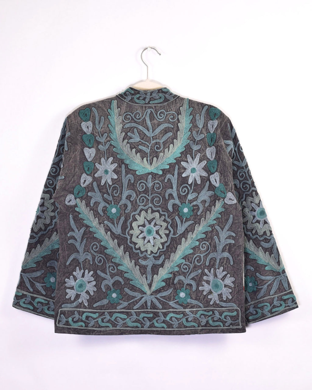 Suzani Embroidered Canvas Jacket/Cardigan -10