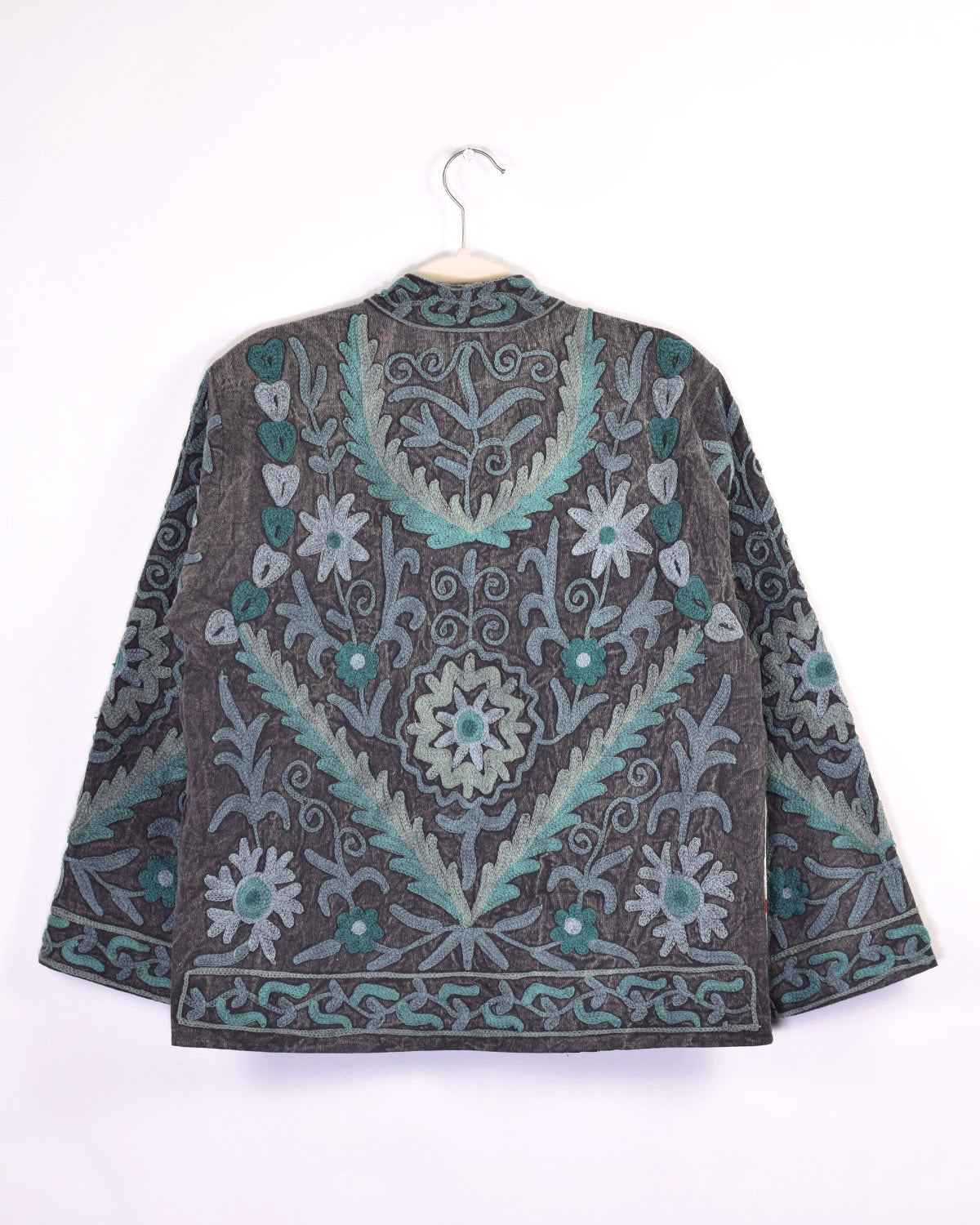 Suzani Embroidered Canvas Jacket/Cardigan -10