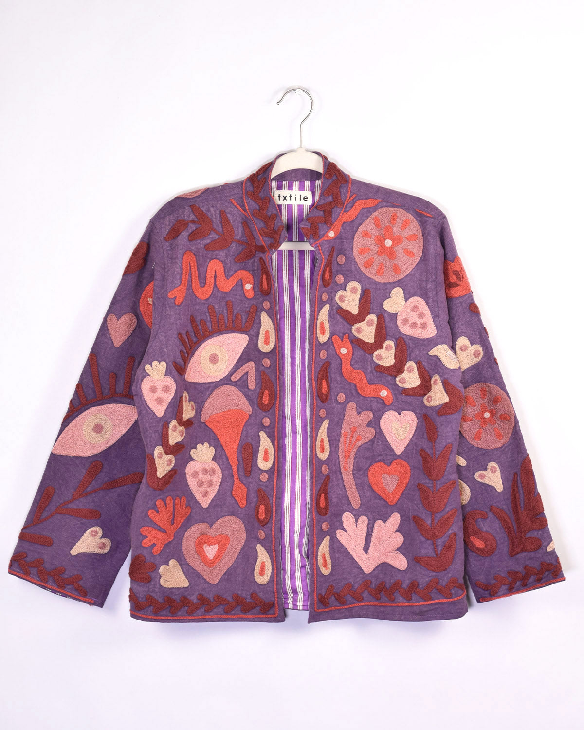 Suzani Embroidered Canvas Jacket/Cardigan - 09