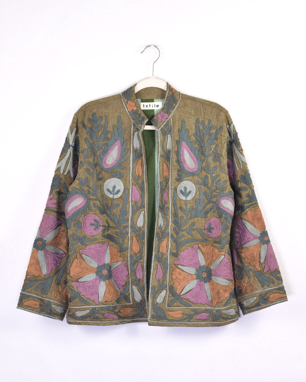Suzani Embroidered Canvas Jacket/Cardigan - 06