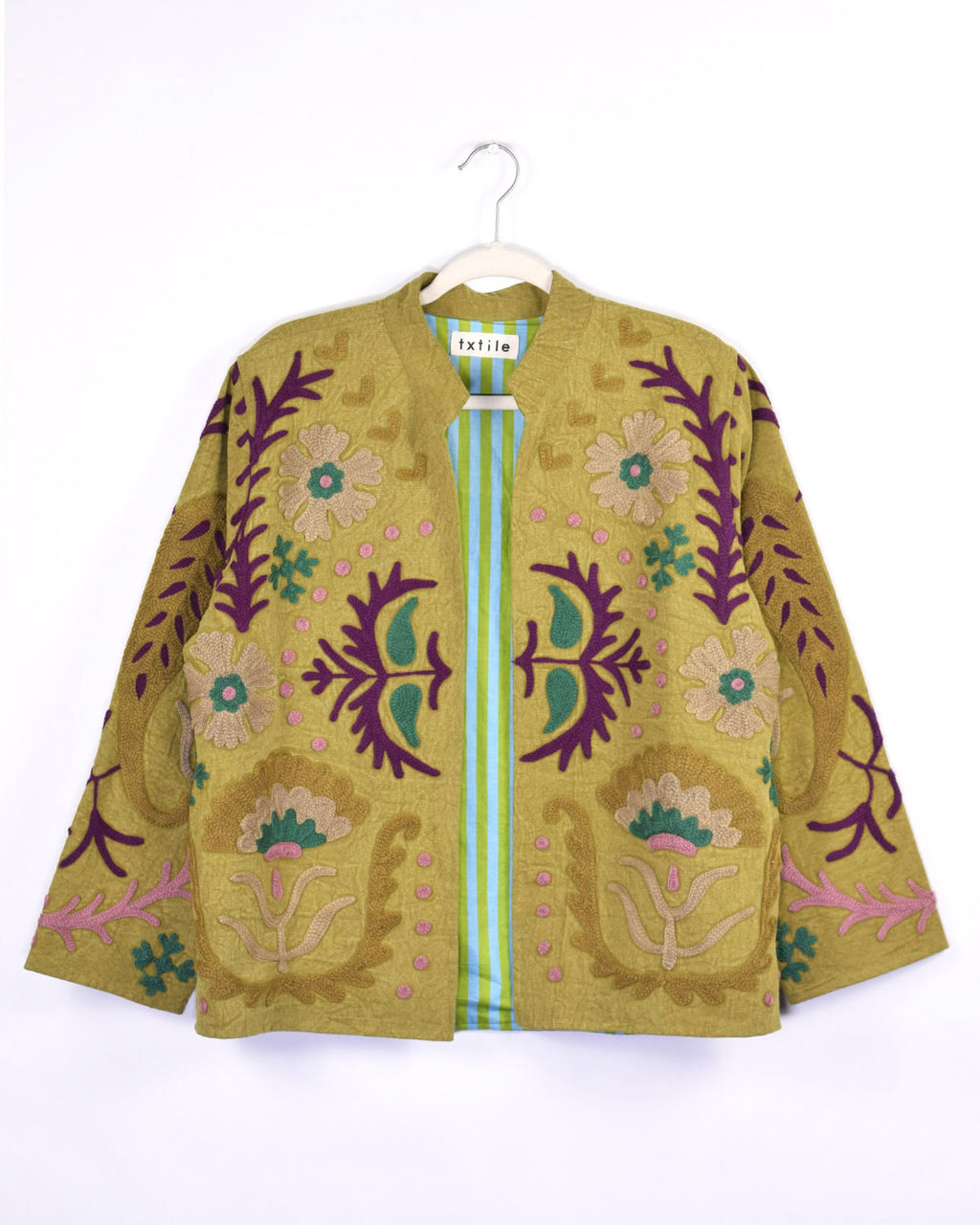 Suzani Embroidered Canvas Jacket/Cardigan - 05