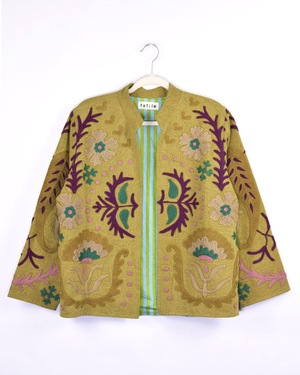 Suzani Embroidered Canvas Jacket/Cardigan - 05