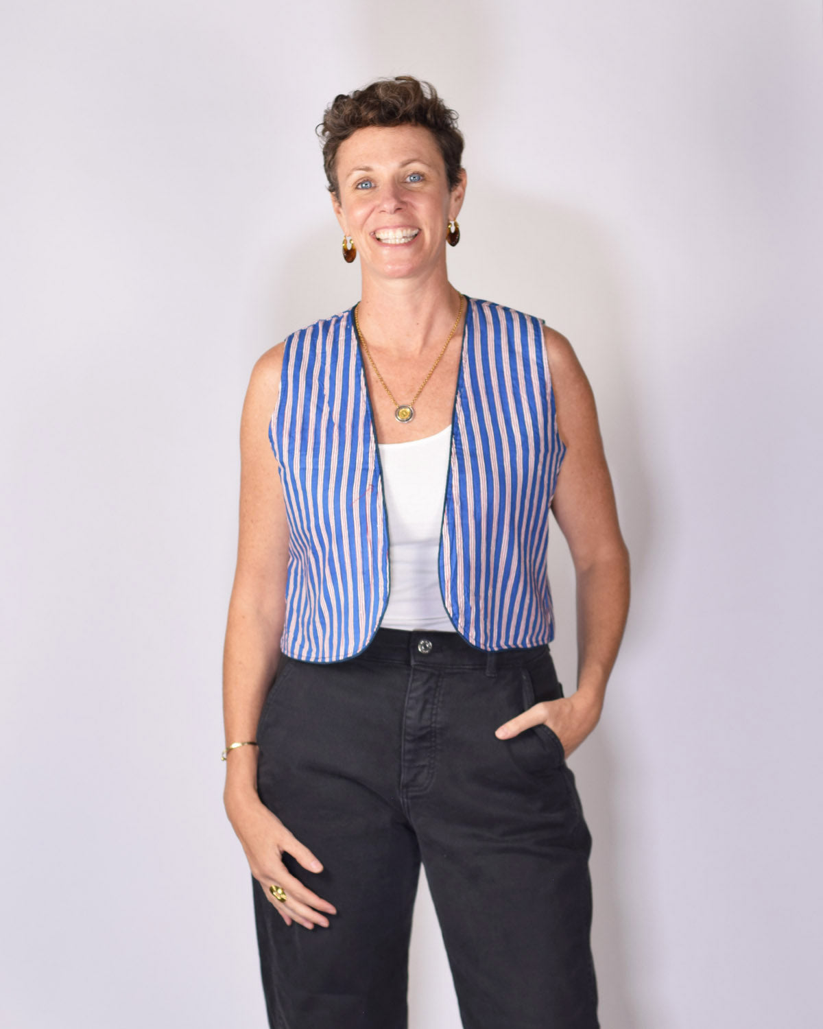 Cassie Quilted Vest - 08
