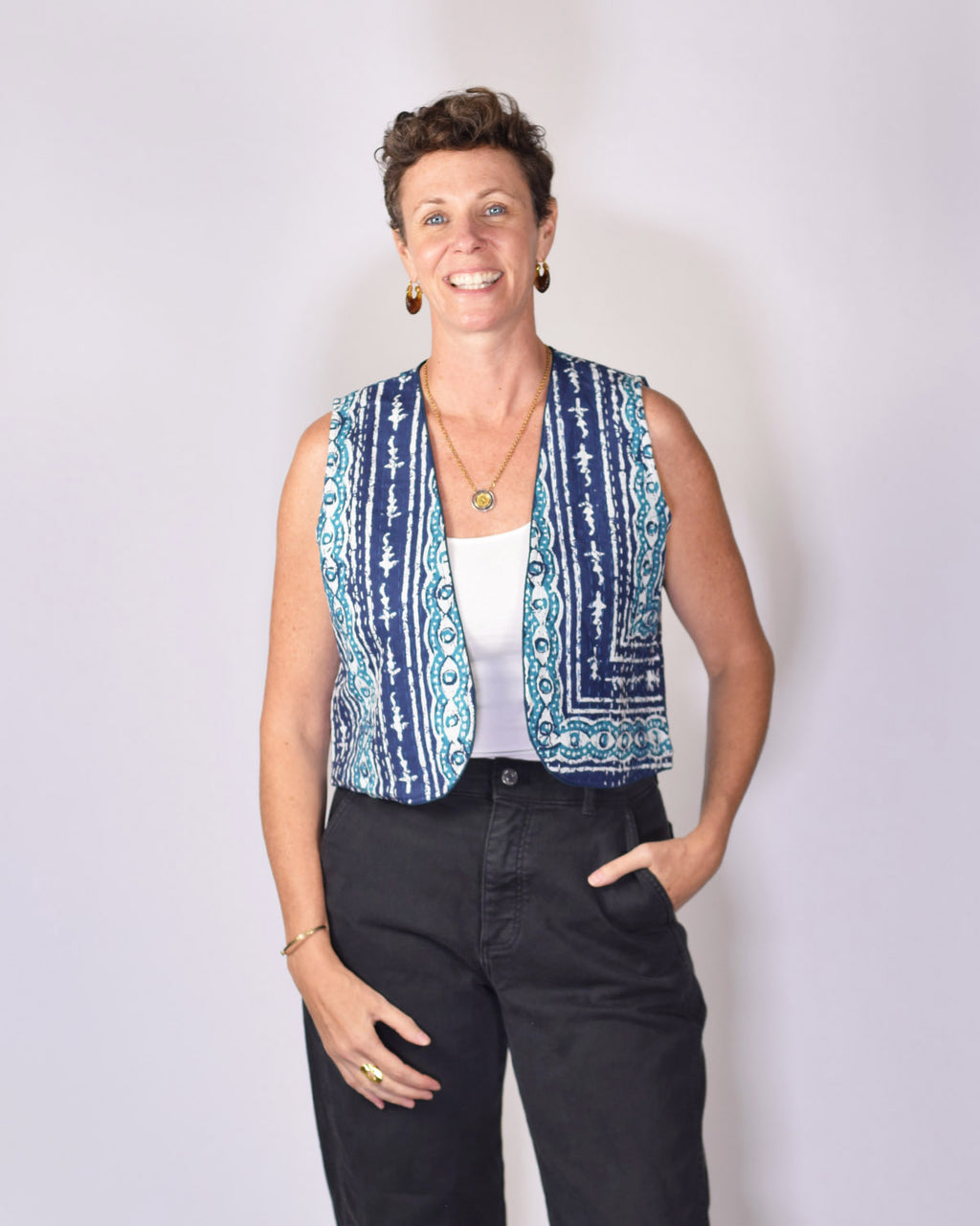 Cassie Quilted Vest - 08