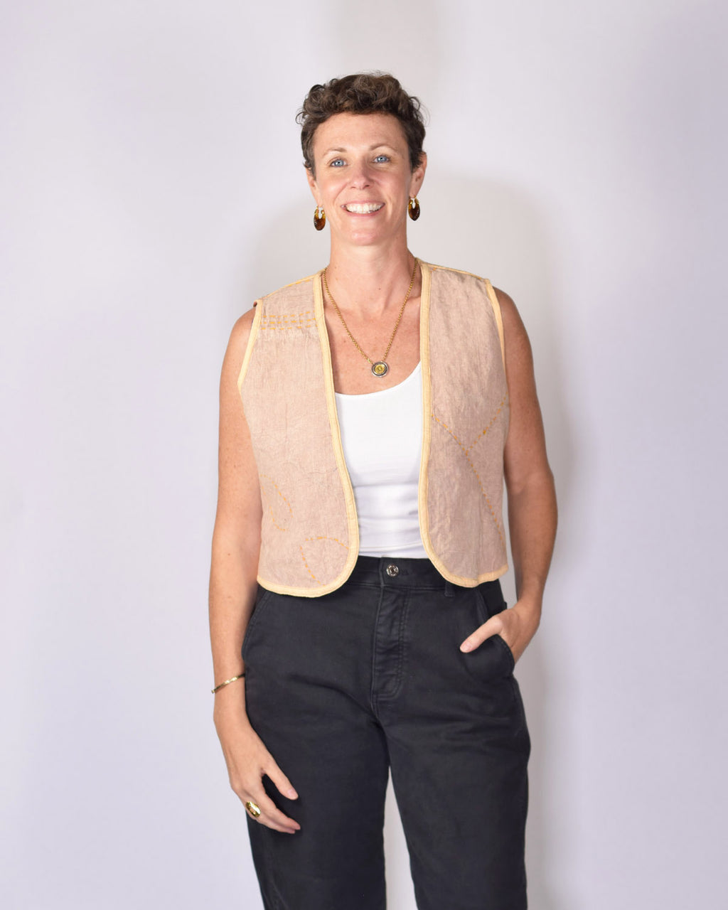 Cassie Quilted Vest - 19