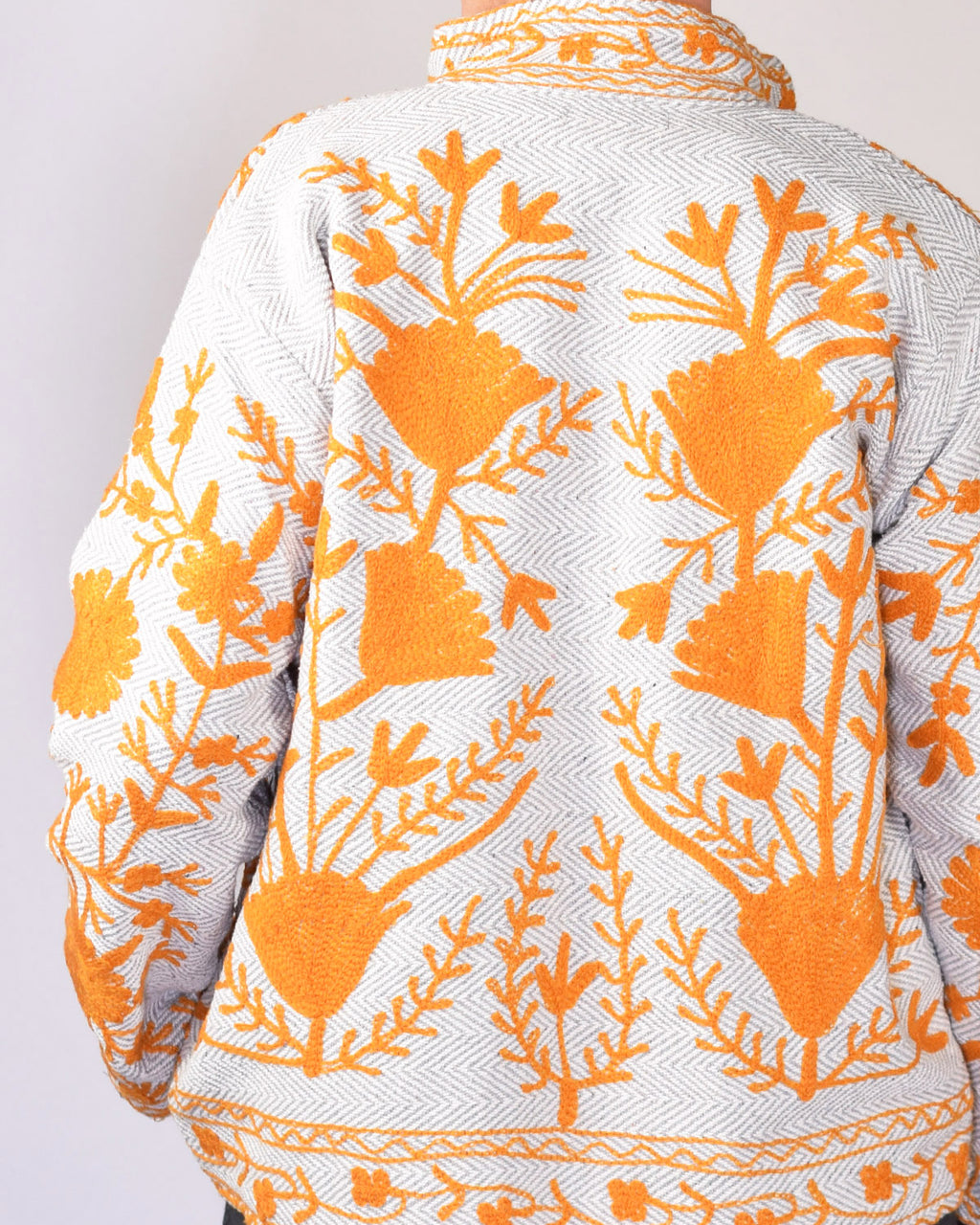 Herringbone Suzani Embroidered Jacket - 03