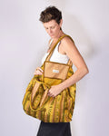 Velvet Suzani Embroidered Oversized Tote Bag - 03