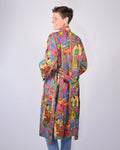 Lightweight Cotton Robe / Kimono - Frida Kahlo - Pink