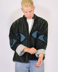 XL - Extended Sized - "Evil Eye" Suzani Embroidered Velvet Jacket/Cardigan - 03