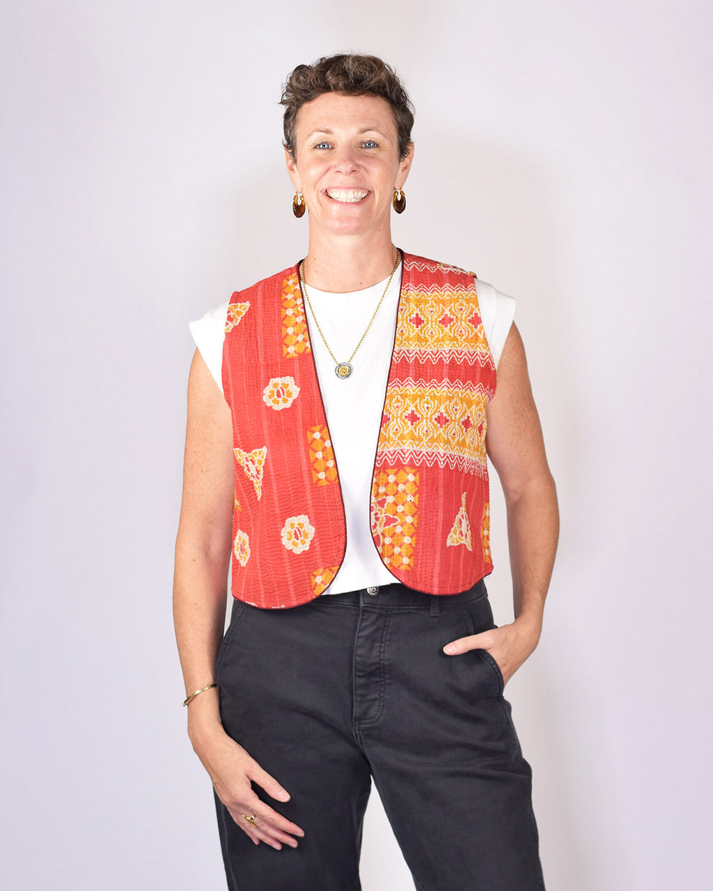 Cassie Quilted Vest - 16