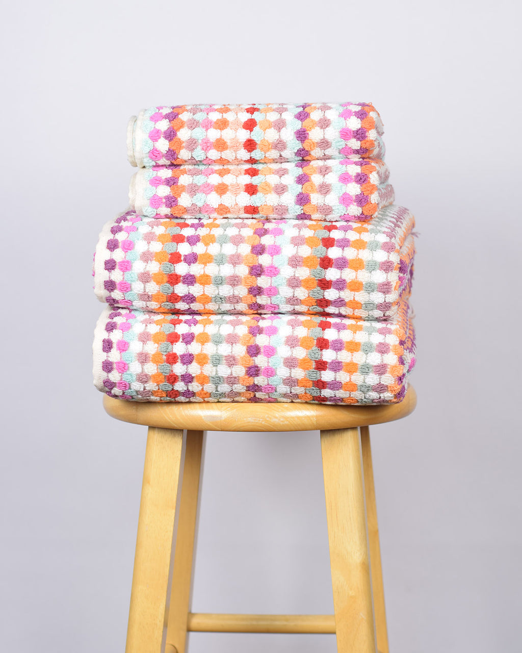 Luxury Turkish Terry Cloth Cotton Bath/Hand Towel - Desert Checkers