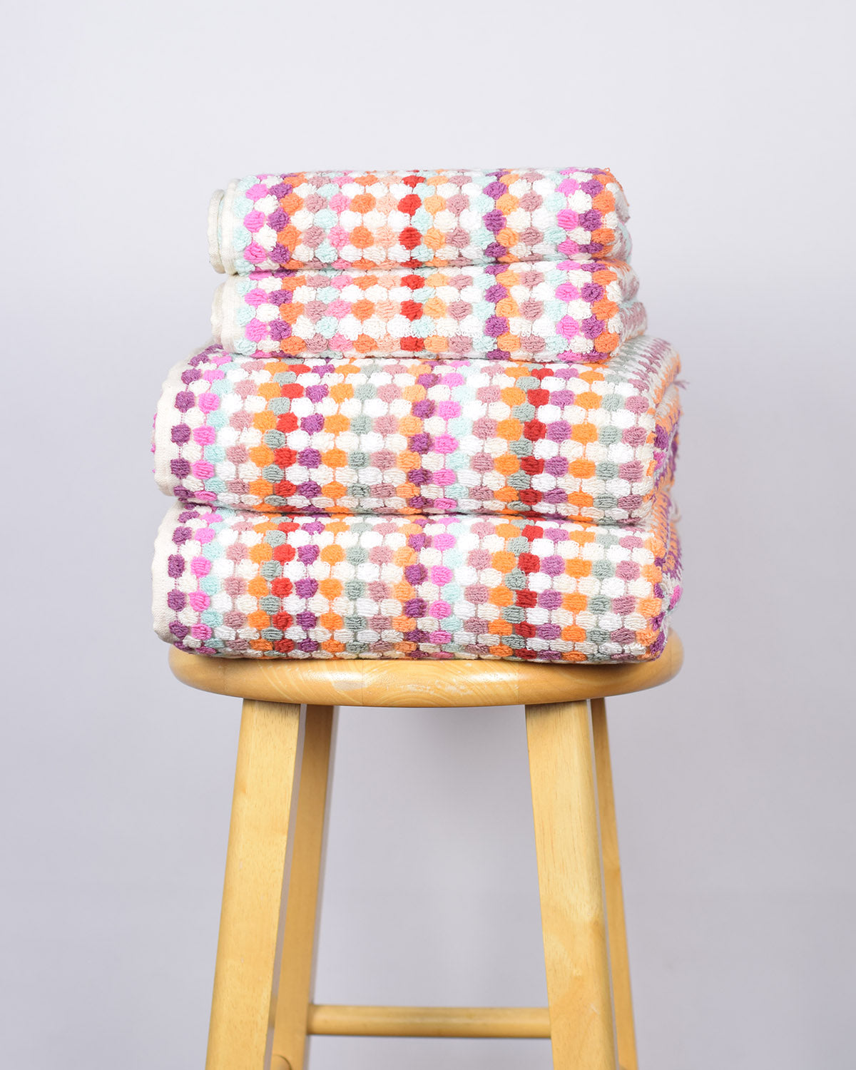 Luxury Turkish Terry Cloth Cotton Bath/Hand Towel - Desert Checkers