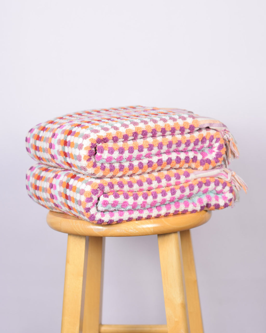 Luxury Turkish Terry Cloth Cotton Bath/Hand Towel - Desert Checkers