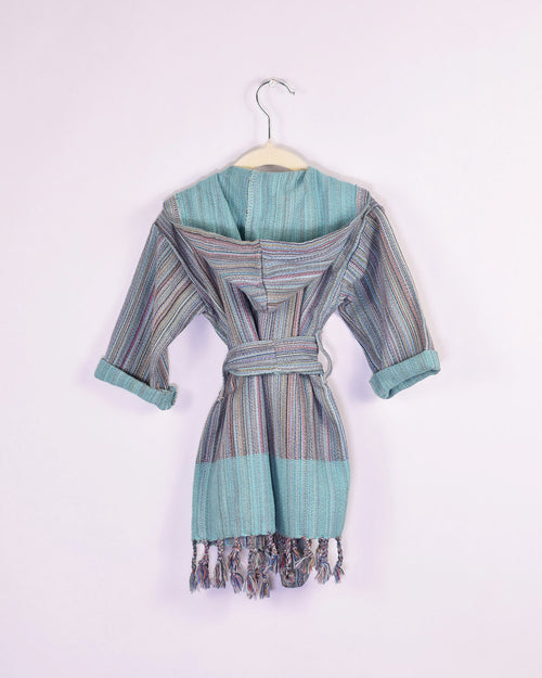 Baby / Toddler Organic Turkish Cotton Robe - Aqua