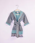 Baby / Toddler Organic Turkish Cotton Robe - Aqua