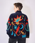 Me + You "Imagine" Embroidered Velvet Jacket - 01