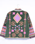 Embroidered Suzani Velvet Jacket - 04