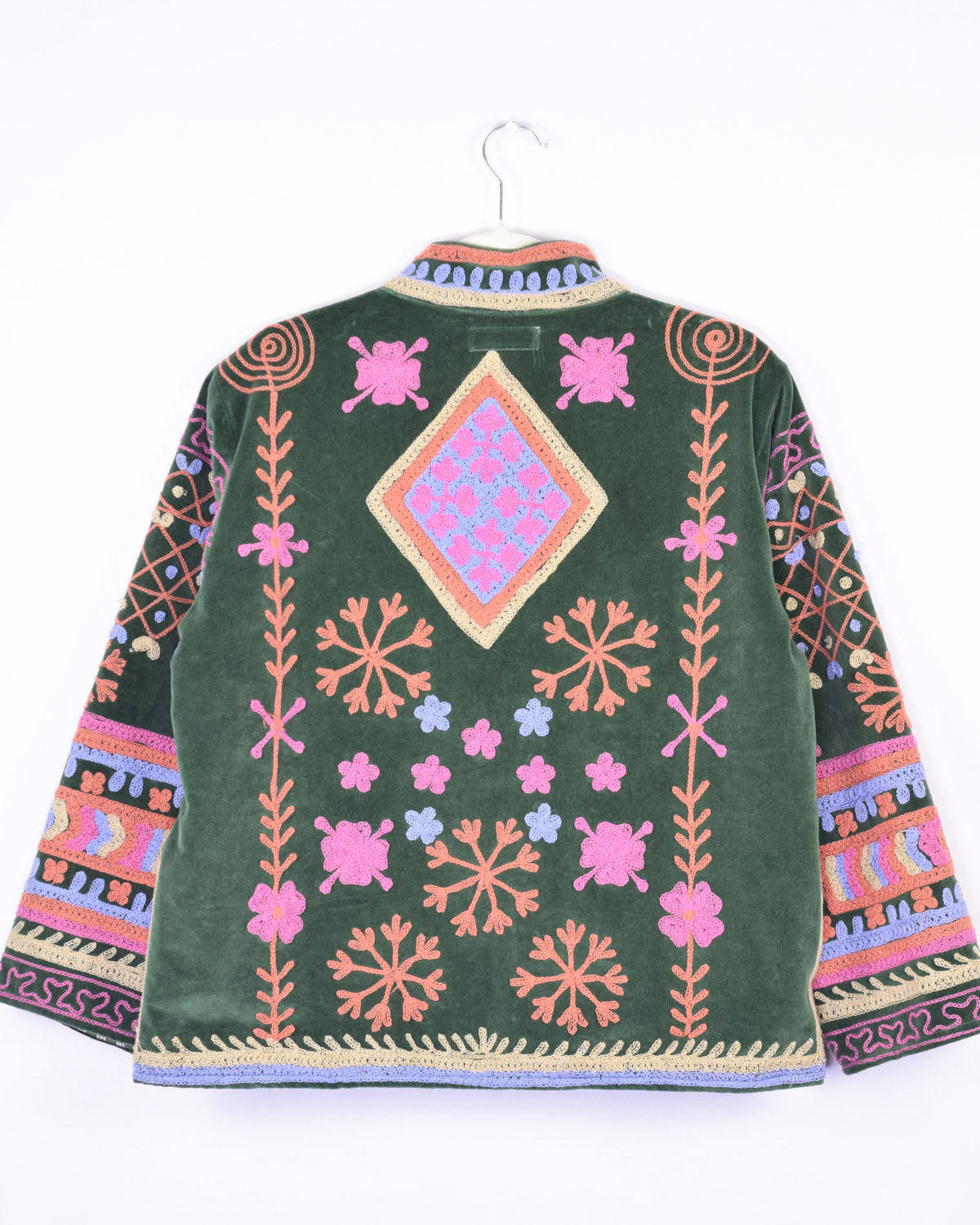 Embroidered Suzani Velvet Jacket - 04