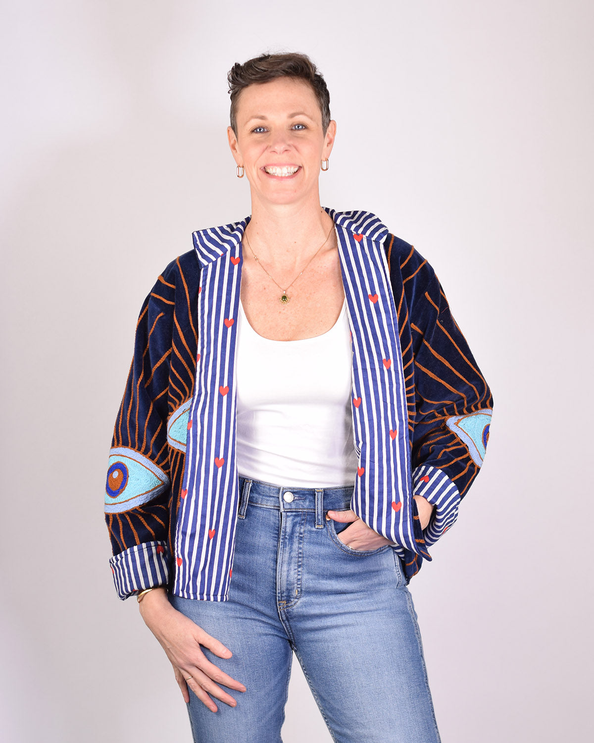 Velvet Evil Eye Jacket - 06 image 2