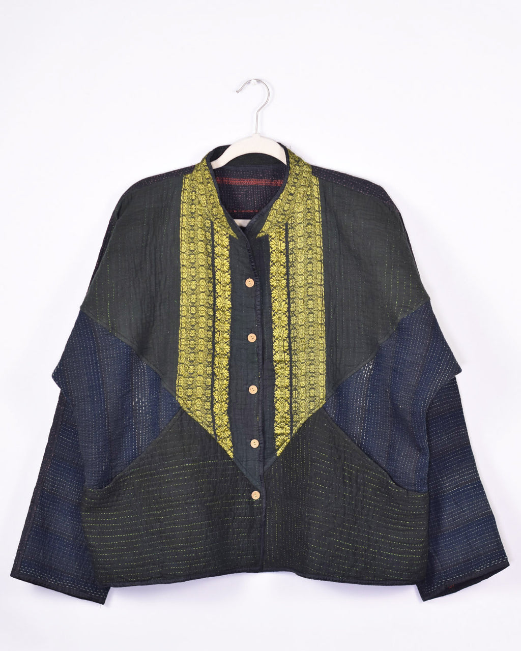 Charlie Quilted Reversible Patchwork Kantha Jacket - 05 image 0