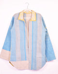 Frankie Long Quilted Reversible Patchwork Kantha Jacket - 03 image 0