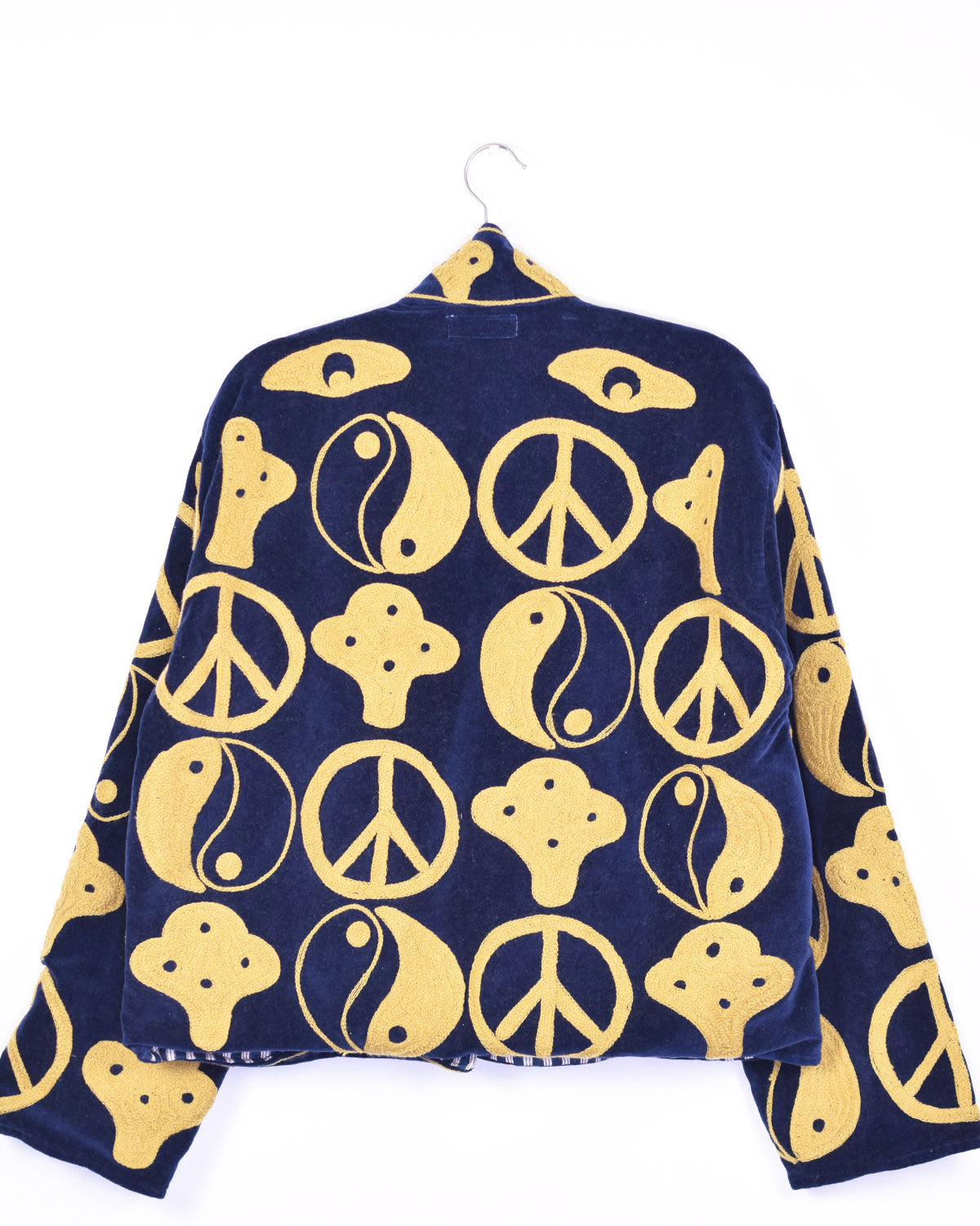 Peace Out Embroidered Velvet Jacket - 04 image 1