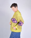 Lightweight Evil Eye Canvas Embroidered Jacket - 13 image 0