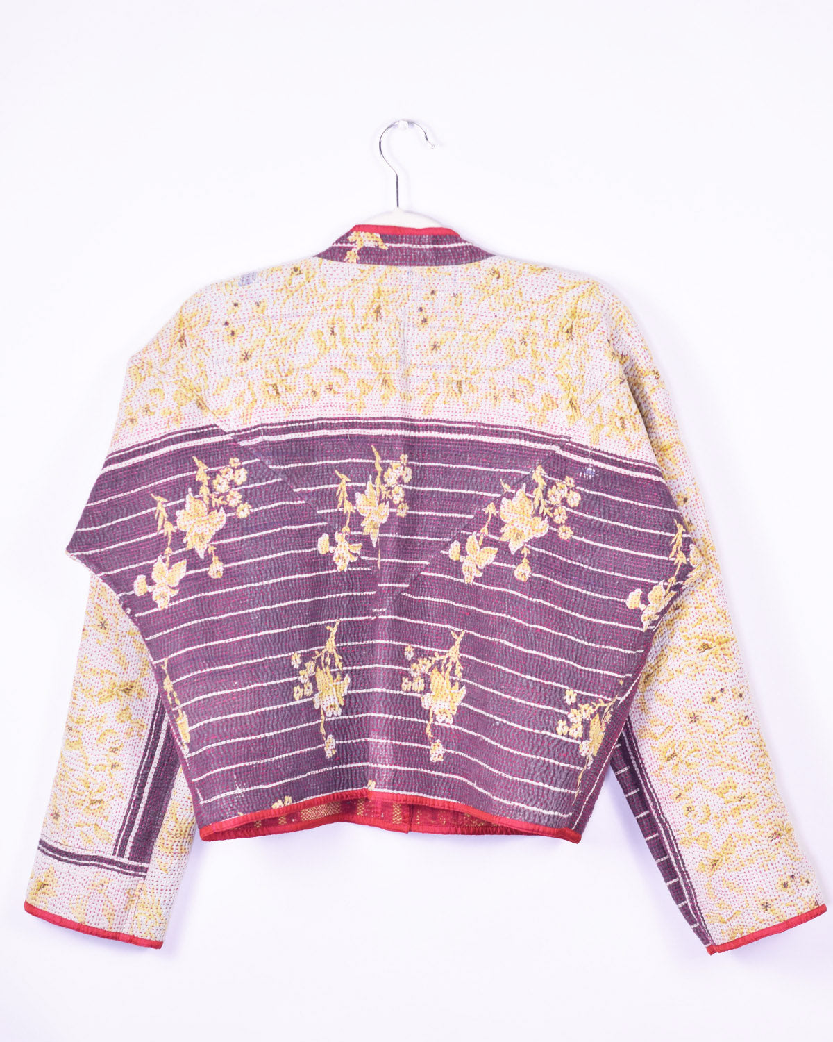 Sofie Quilted Reversible Patchwork Kantha Jacket - 02 image 3