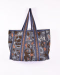 Canvas Suzani Embroidered Oversized Tote Bag - 15 image 0