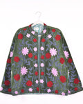 Embroidered Suzani Velvet Jacket - 08 image 0