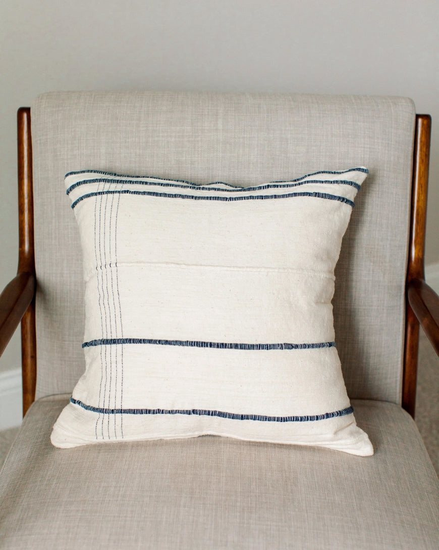 Creative Women Ribbons Navy Pillow image 2