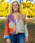 Sofie Quilted Reversible Patchwork Kantha Jacket -16 image 0