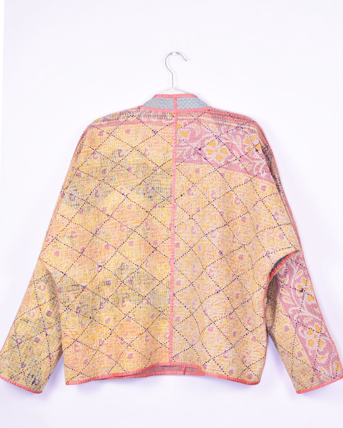 Charlie Quilted Reversible Patchwork Kantha Jacket - 11 image 3
