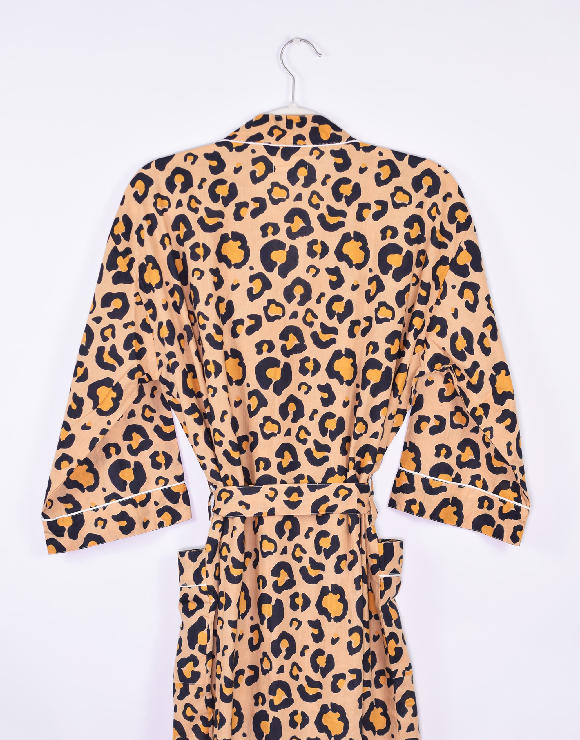 Lightweight Leopard Print Cotton Robe image 3
