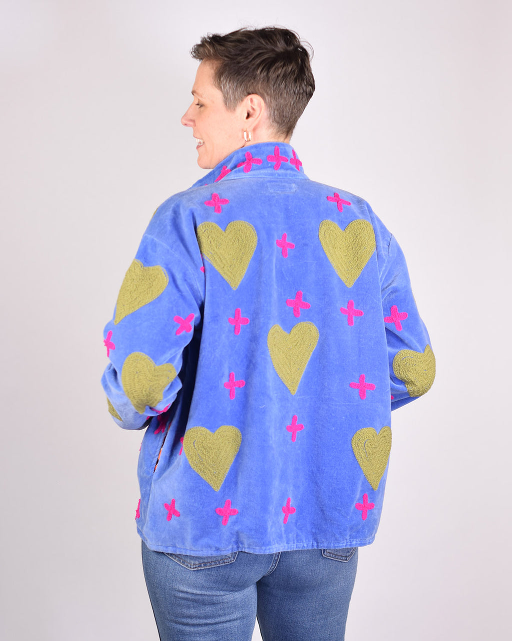 Adore Me Embroidered Velvet Jacket - 02 image 1