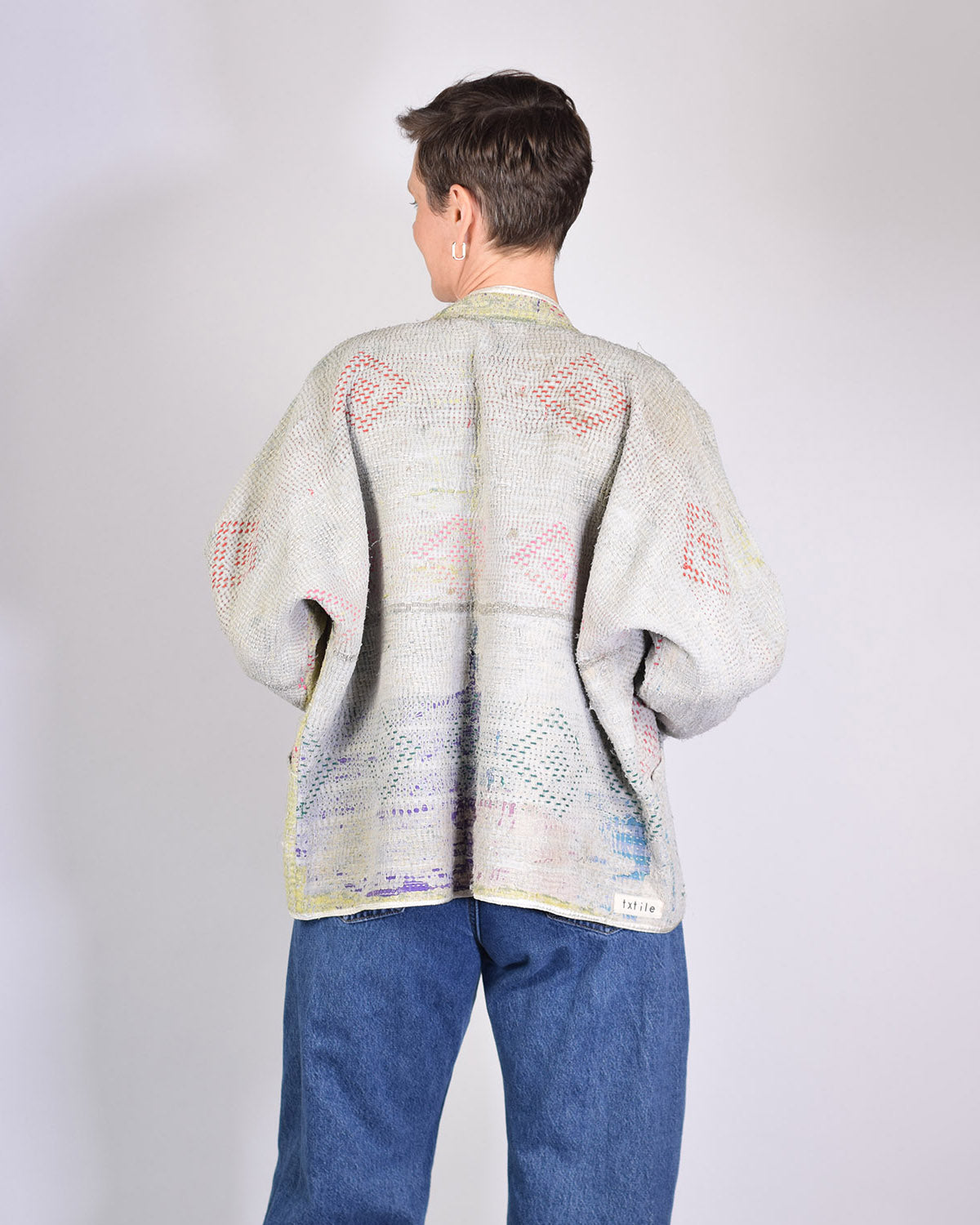 Charlie Quilted Reversible Patchwork Kantha Jacket - 02 image 2