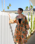 Lightweight Cotton Robe / Kimono - Sunrise Safari image 0