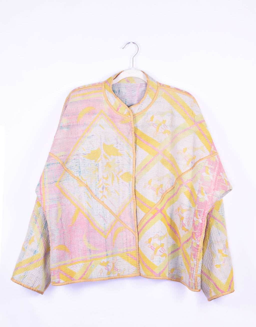 Charlie Quilted Reversible Patchwork Kantha Jacket - 03 image 2