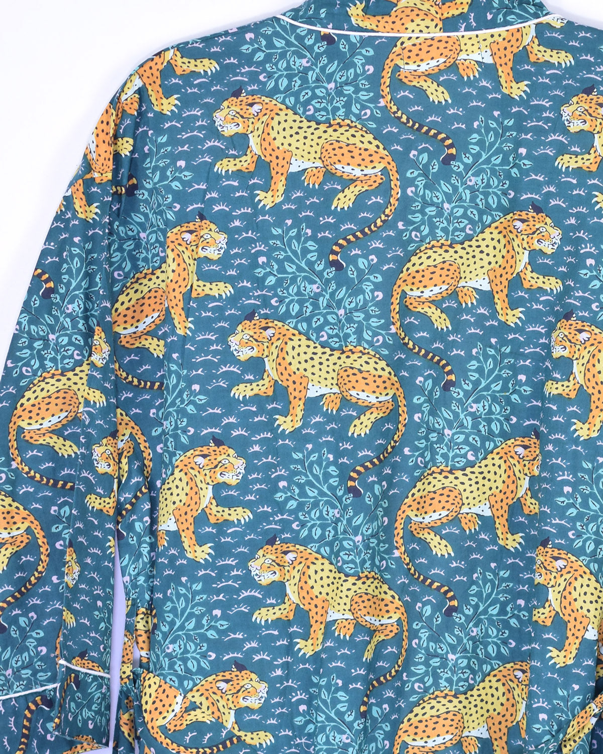 Lightweight Cotton Robe / Kimono - Roaming Jaguars image 1