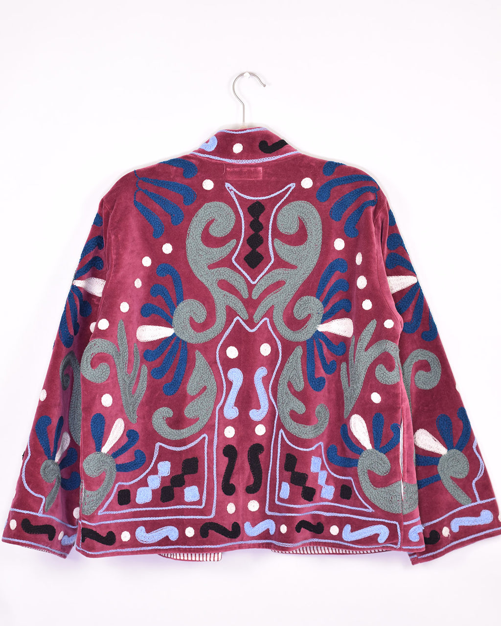 Embroidered Suzani Velvet Jacket - 02 image 1