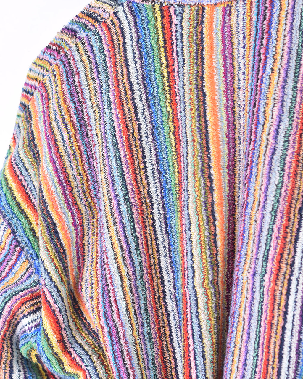 KIDS Organic Turkish Cotton Plush Terry Cloth Robe - Rainbow Missoni Stripes image 12