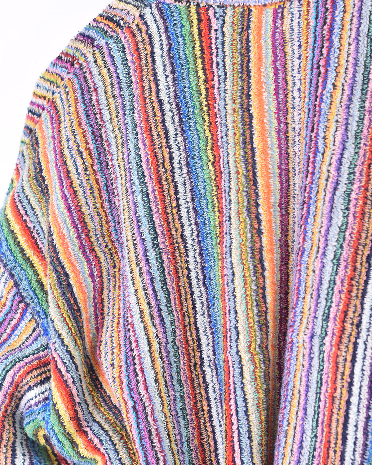 KIDS Organic Turkish Cotton Plush Terry Cloth Robe - Rainbow Missoni Stripes image 12