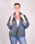 Denim Suzani Embroidered Jacket - 01 image 0
